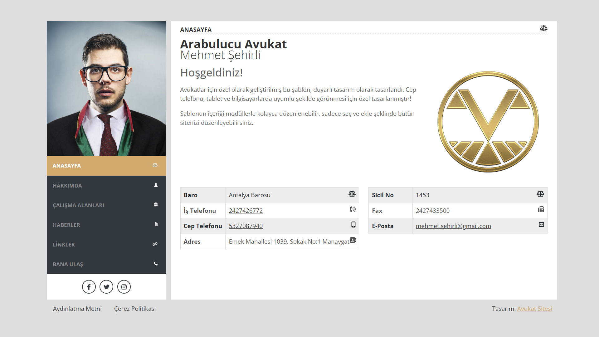 Avukat İnternet Sitesi